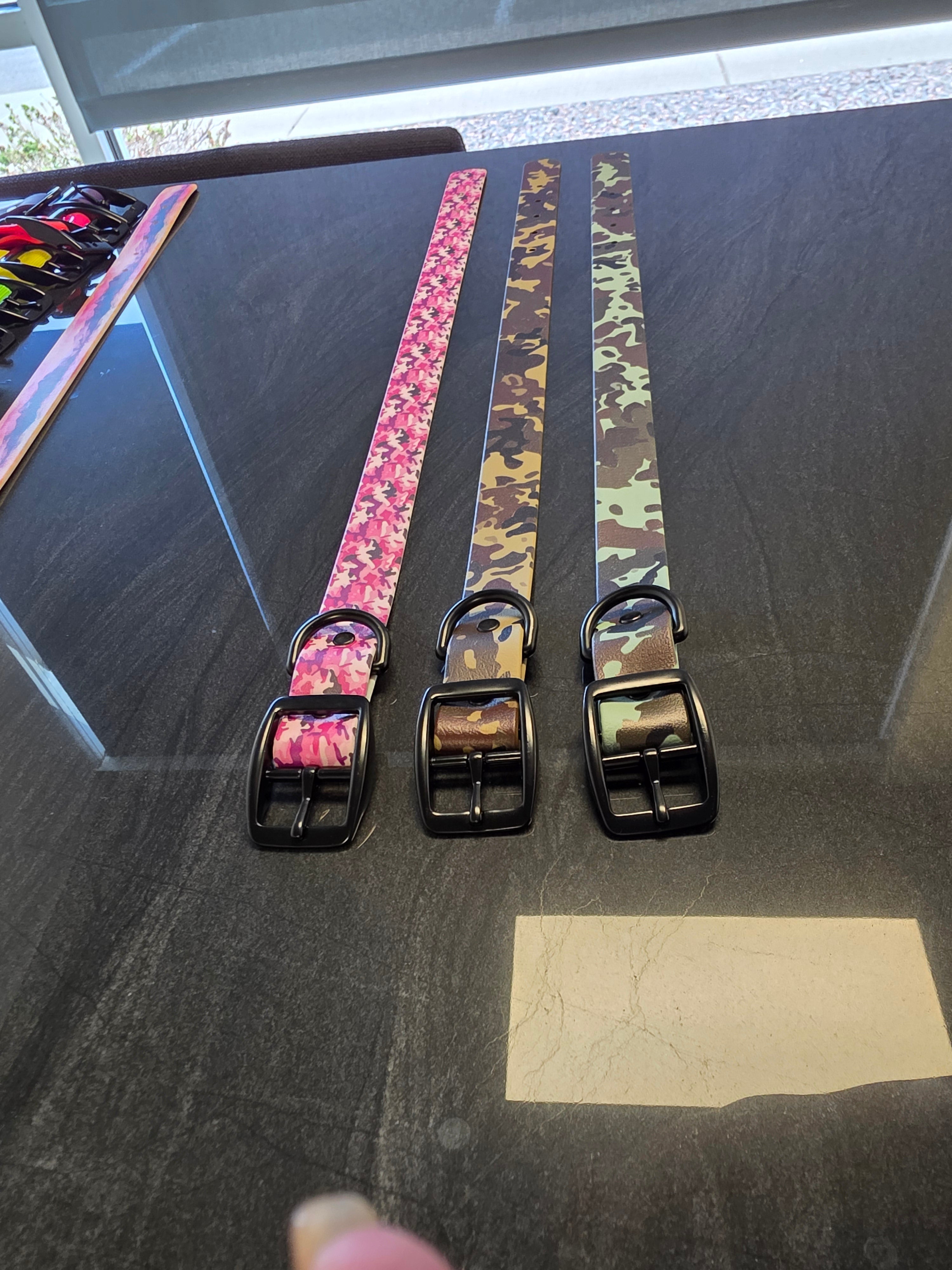 1" UV Printed Biothane Collar