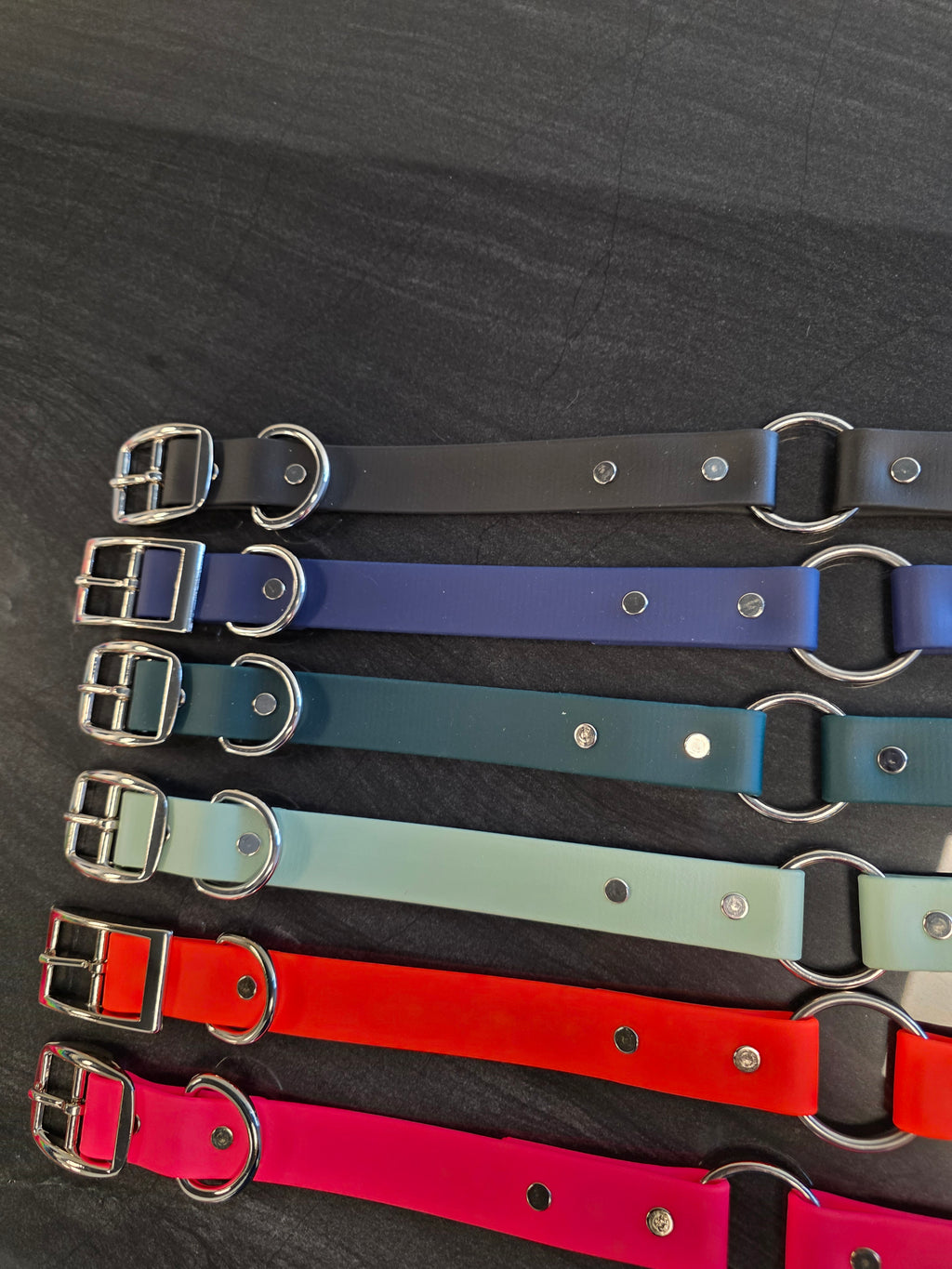 1" Center Ring Solid Biothane Collar