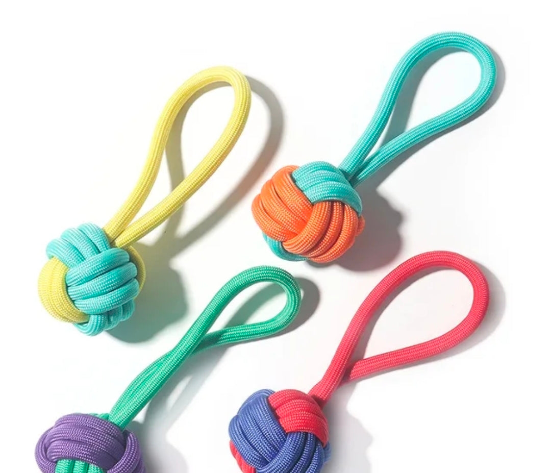 Rope Ball Tug with Short Handle